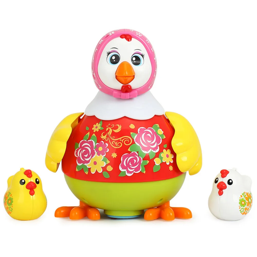 Chicken Toys Funny Animal Hens Lay Eggs Singing Dancing Electric Chicken Pet Toys for Children