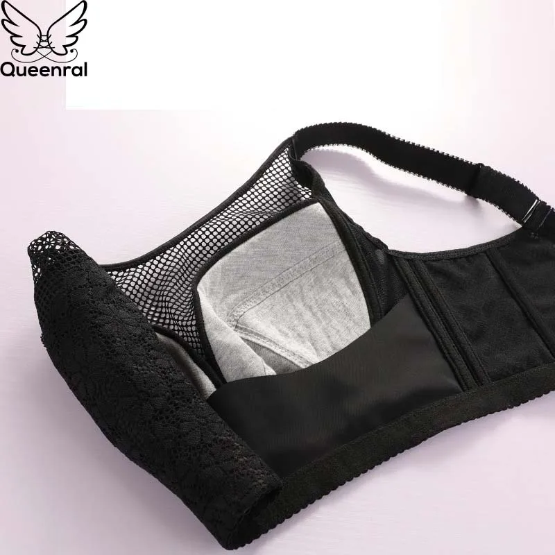 Queenral для женщин бюстгальтеры отжимать Bralette пикантные кружево бюстгальтер плюс