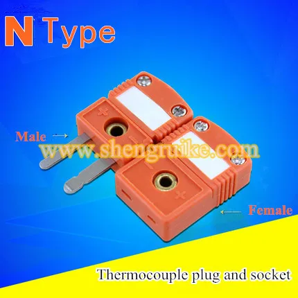 

N Type mini thermocouple connector flat pin male and female