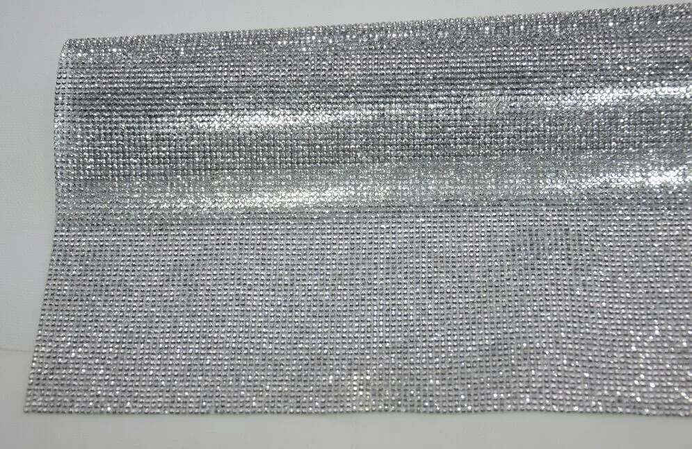 2 мм Серебряный гематит flatbackRhinestone отделка бисером Алмазная сетка горячей фиксации или самоклеющиеся рулон аппликация из страз окантовка для украшения