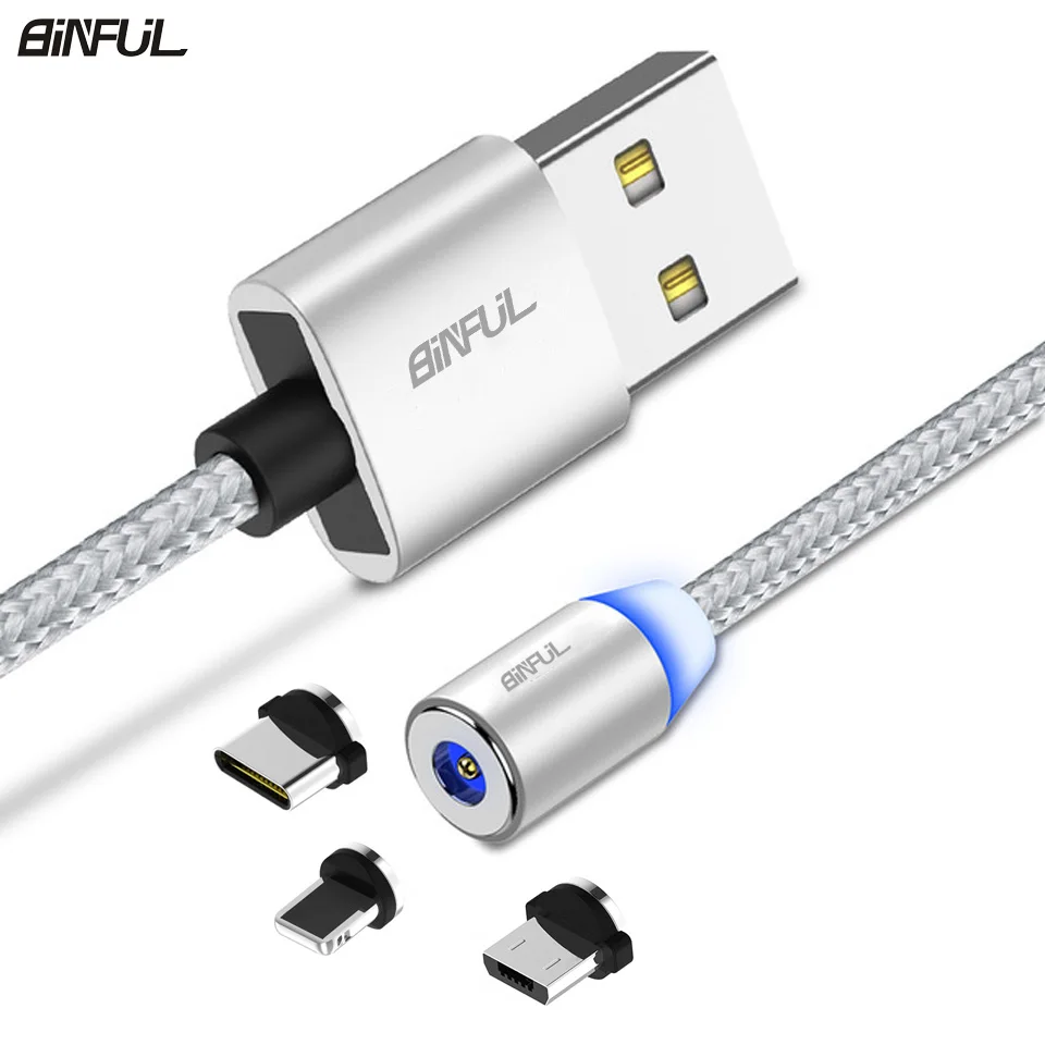 Магнитный USB кабель для iPhone X Type C Micro магнитное зарядное устройство зарядки и