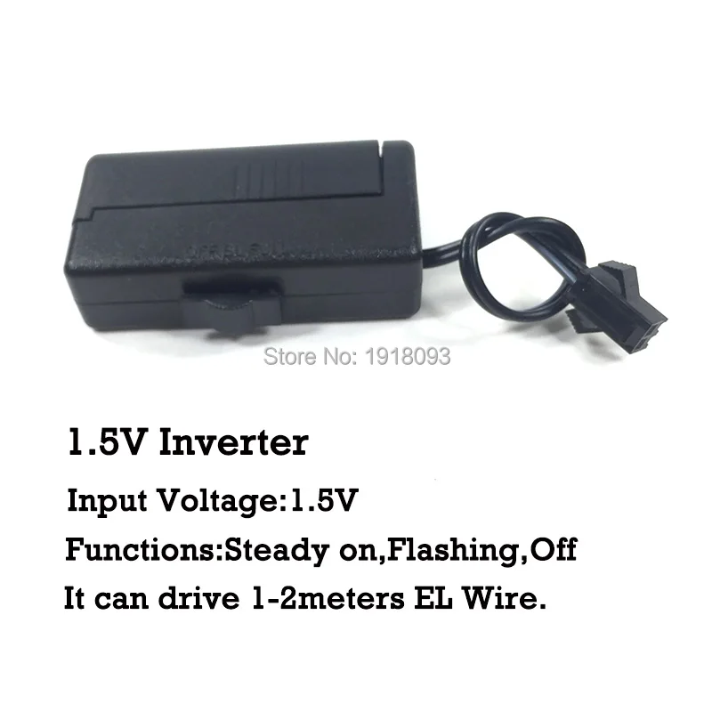 

1.5V Steady on EL Driver EL Inverter for 2Meters EL Wire EL Strip powered by 1-AAA battery Holiday Lighting Supplies