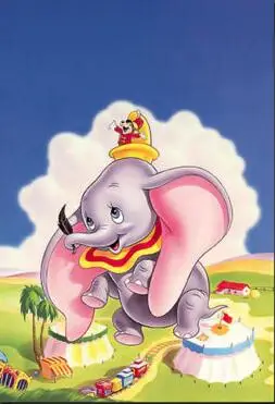 

Dumbo Vintage Movie SILK POSTER Decorative painting 24x36inch