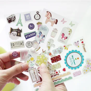 

9 sheets /Lot DIY Cute Kawaii Trojan Horse Stickers for Diary Notebook Photo Album Decoration Sticker Stationery