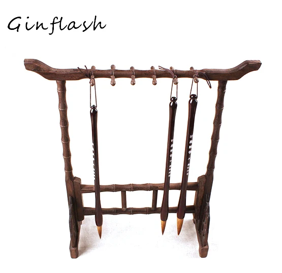Chinese brush easel Calligraphy Pen Holders Mahogany wood Chinese