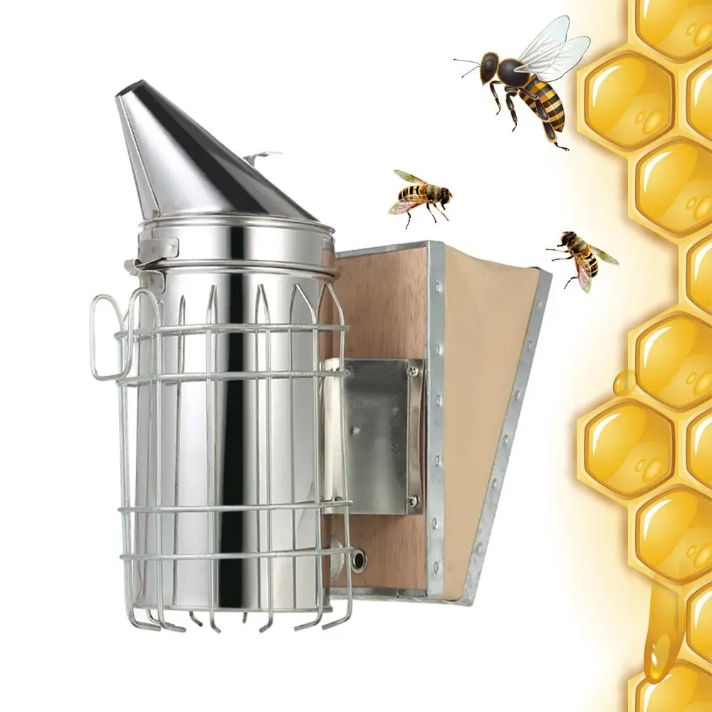 Пчеловодство курильщик из нержавеющей стали ручной пчелиный дым передатчик набор инструмент пчеловода пчеловодство инструмент распылитель