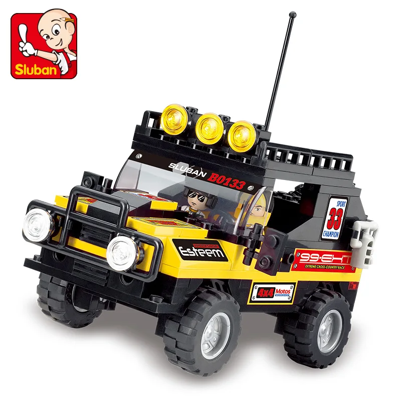 0133 172pcs Vehicle Car Rally SUV Constructor Model Kit Blocks Compatible LEGO Bricks Toys for
