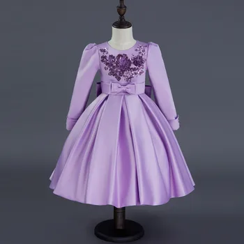 

2019 Autumn Winte Fashion Girls Dresses Red party dress Children girls Vestidos princess Costumes girls Evening Prom Kids Clothe