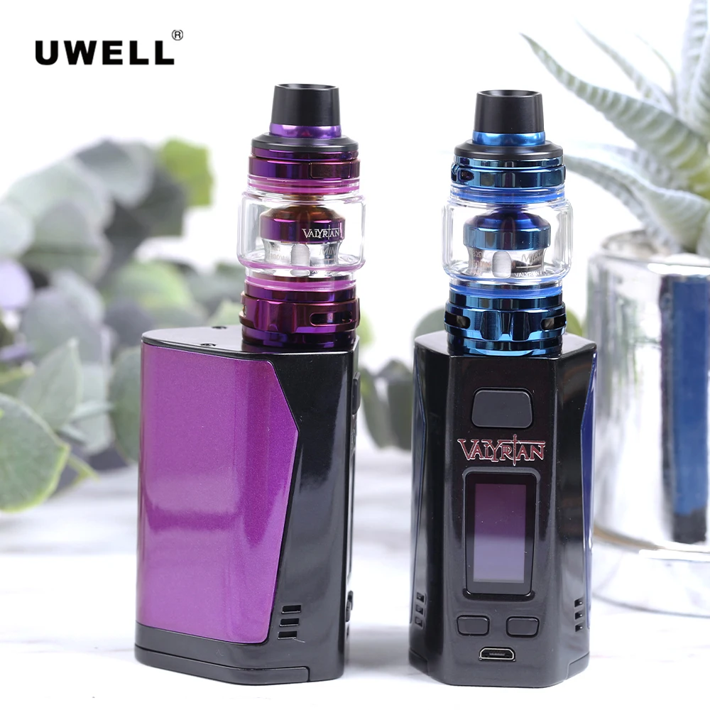 Оригинальный Uwell Valyrian 2 комплект с мл/6 мл бак VALYRIAN 300 Вт коробка мод UN2 двойной