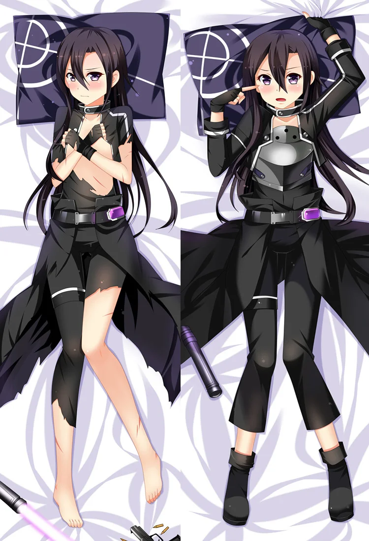 Аниме Sword Art Online Kirigaya Kazuto& Yuuki Asuna& Ayano Keiko& Asada Shino Подушка «Dakimakura» обнимающая наволочка