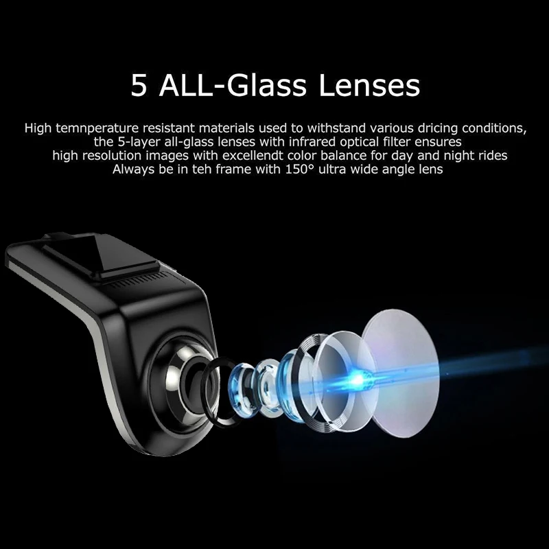 VicTsing 1080P Two-way Car WiFi ADAS Recorder Navigation FHD Car DVR Camera Video Recorder G-sensor