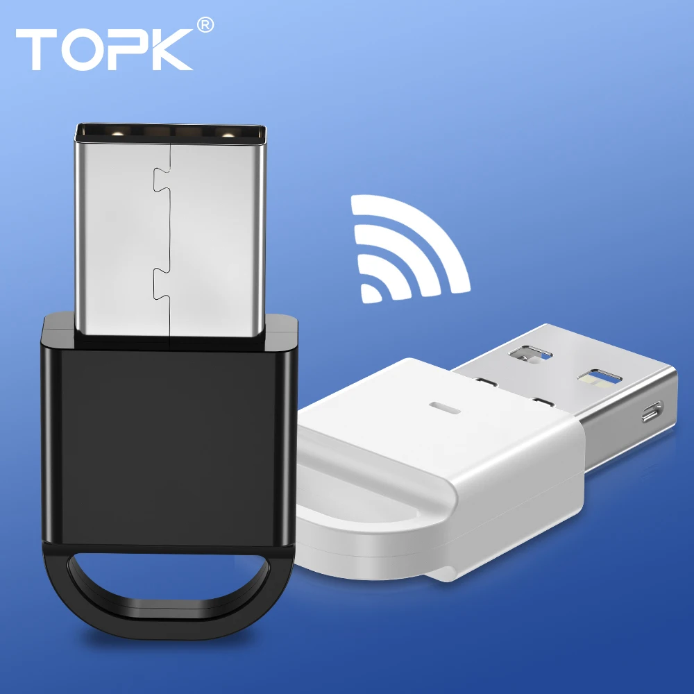 TOPK L06 USB Bluetooth ключ адаптер для компьютера ПК Беспроводная мышь Bluetooth 4,0 музыкальный приемник с динамиком передатчик