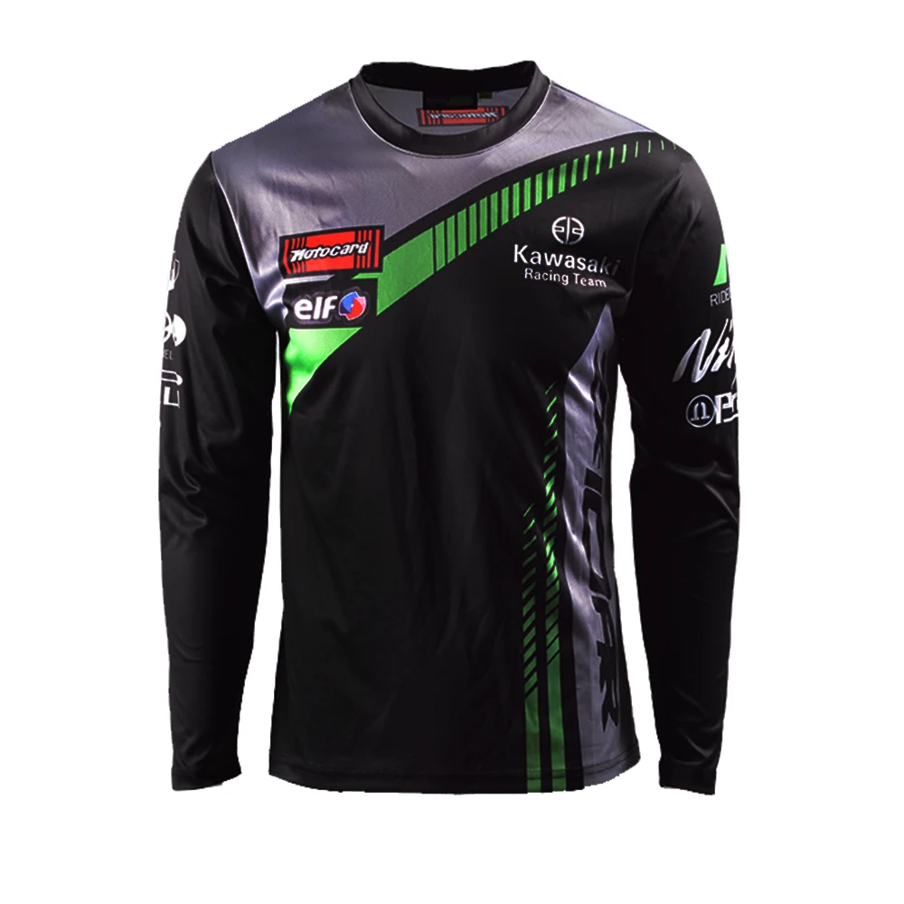 Street Motorcycle Long Sleeve T shirt for Kawasaki Team Racing Wear