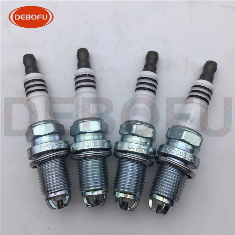 

4pcs/lot Spark Plug 101 000 033AA BKUR6ET10 For Audi 100 90 A4 A6 Benz C230 VW Beetle Golf Jetta 101000033AA BKU6ET-10