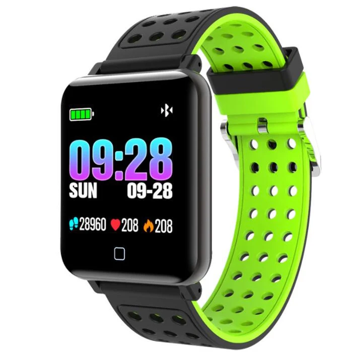 Smart watch M19 1.3 Inch IPS Bluetooth Weather Step Heart Rate Blood Pressure Oxygen Monitoring 8 Sports Mode Bracelet Gifts