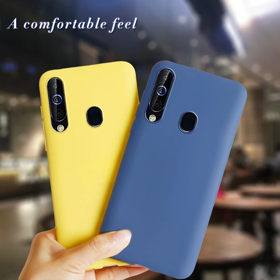 

For Samsung Galaxy A60 Case Candy Color Soft Silicone Slim Back Cover Bumper Phone Case For Samsung A60 2019 SM-A6060 A606 A606F
