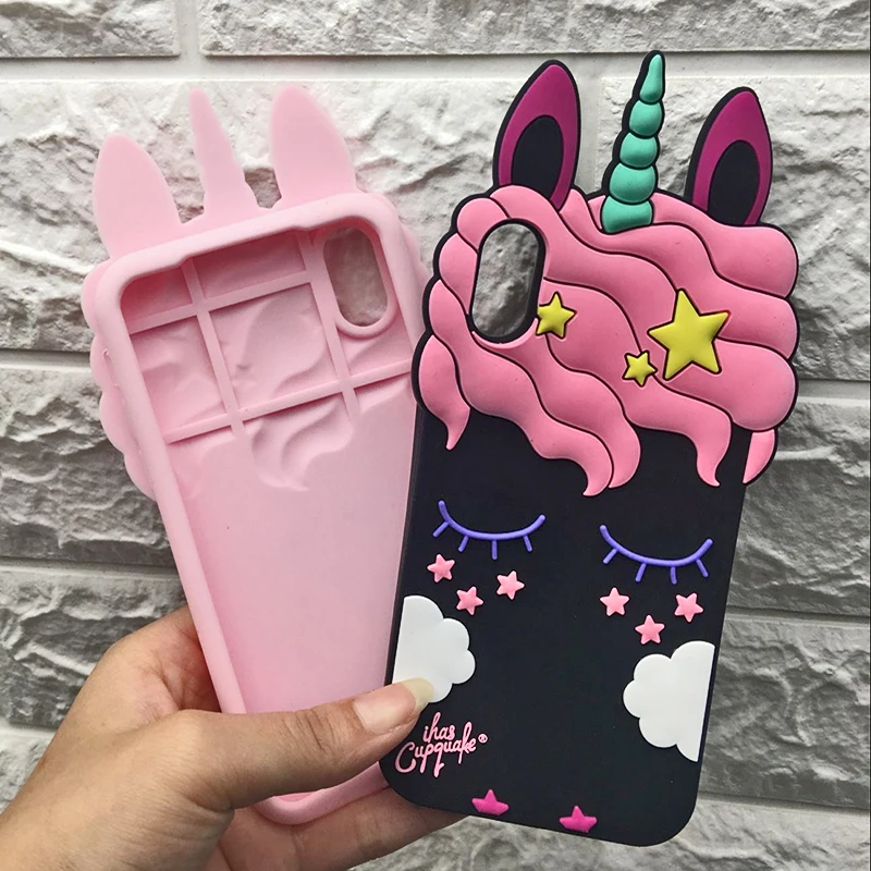 3D Cute Cat Unicorn Dog Rubber Case For iPhone 7 6 6S Plus 5s SE Soft Silicone Cartoon Cover Back For iPhone 8 7 6S 5S X Capa (17)