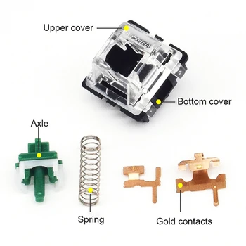 

1/5/10pcs Translucent Keycaps Edition Mechanical Keyboard Switch Gaming Keyboards For Tablet Desktop Sticker