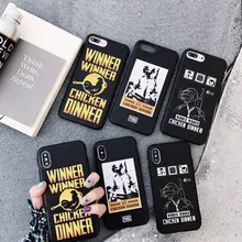 

SUEF New Fashion Game PUBG Winner Chicken Dinner Anti Shock and Drop Soft Silicon Back Cover Case For IPhone 6 6S 7 8 Plus X