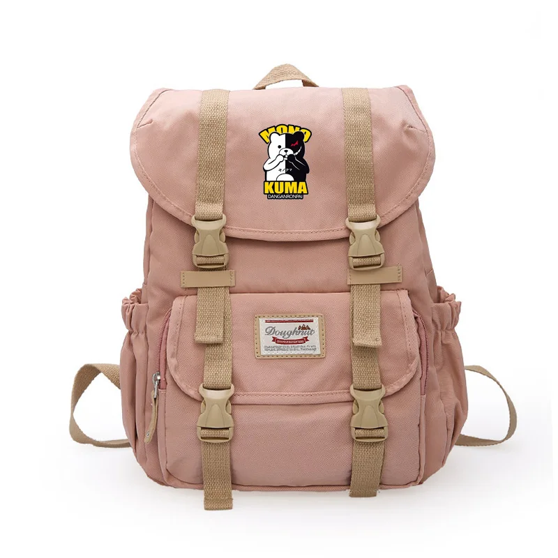 Японский стиль Danganronpa медведь Монокума печати большой емкости Mochila Студенческая Сумка подростковая Женская мода путешествия рюкзак - Цвет: 4