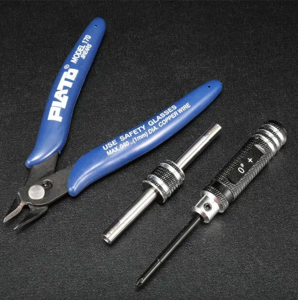

Free Shipping Tools for Tamiya mini 4WD RC Car Pliers+0# + Screwdriver + Hex socket sleeve nut driver 4.0mm/4.5mm