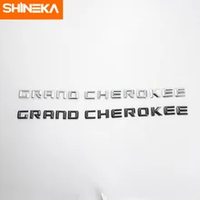 SHINEKA эмблемы для Jeep Grand Cherokee- ABS Авто на заказ стильные эмблемы пластиковые 3D буквы наклейки для Grand Cherokee