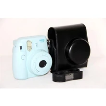 Colorful Camera Hard Bag Portable and Lightweight Video Photo Cover Case with PU Shoulder Strap for Fuji Instax MINI8