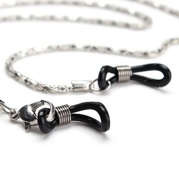 Hot 2 X glasses cord glasses band glasses rope chain sport band metal for glasses 61CM silver Hot 2 X glasses cord glasses band glasses rope chain sport band metal for glasses 61CM silver