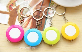 

Mini Keychain New Candy Color Keychain Tape Measure 1.5 Meters Quantity Clothing Size Tape Measure Small Tape Measure