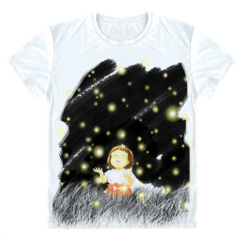 Аниме Hotaru no haka Firefly футболка японский классический комикс могила из футболки