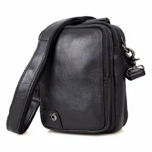 JMD Echtes Gegerbtem Leder Schwarz Schultertasche Für männer Umhängetaschen Umhängetasche 1007A
