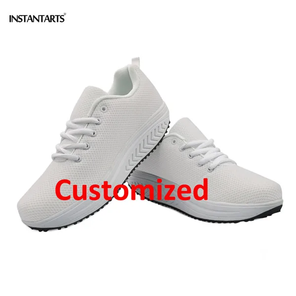 INSTANTARTS/Сельскохозяйственная женская обувь для фитнеса, увеличивающая рост, уличная спортивная обувь, формирующая обувь, кроссовки для спортзала - Цвет: Custom-AS