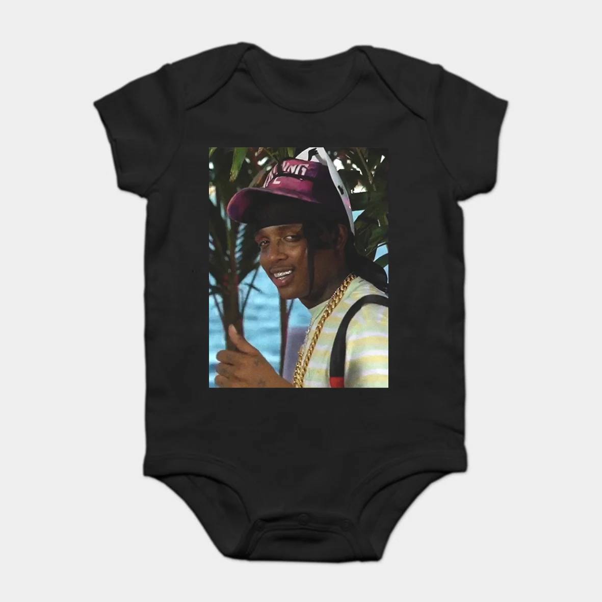 

Baby Onesie Baby Bodysuits kid t shirt Ski Mask The Slump God Black Tees Hipster Summer Male