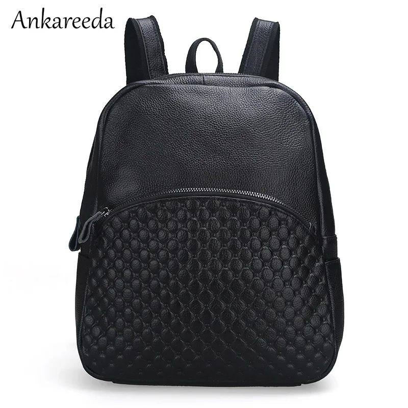 2017 NEW Backpack 100 Genuine Leather Women Bags Brand Luxury Travel Bags for Fashion Ladies High
