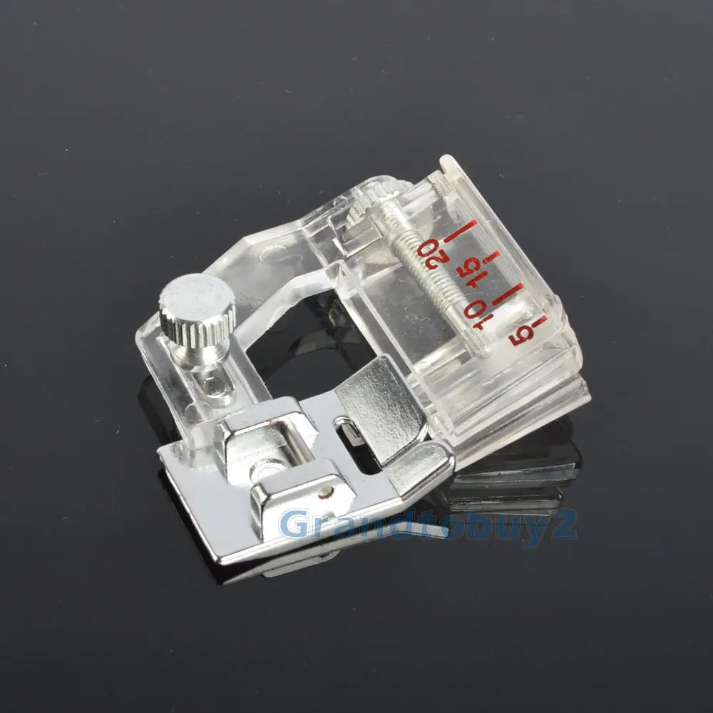 2pcs NEW BIAS BINDING FOOT ADJUSTABLE DOMESTIC SEWING MACHINE FOOT