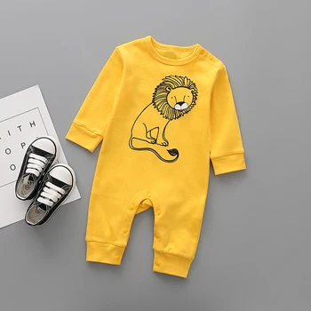 

Baby Clothes Spring Autumn Baby Jumpsuit Cotton Skin-Friendly Round Neck Cartoon Long Sleeve Jumpsuit Romper Newborn Clothe A245