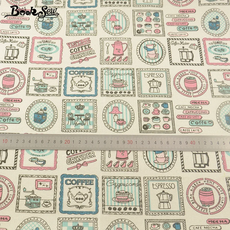 Booksew Textile Cotton Linen Fabric For Tablecloth Pillow Bag Curtain Cushion Zakka Home Theme Design Sewing Material Tissu