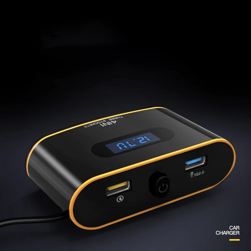 Nulaxy 2 USB порты и разъёмы 3 Way автомобиля Авто прикуриватели Разъем Splitter 120 Вт выход