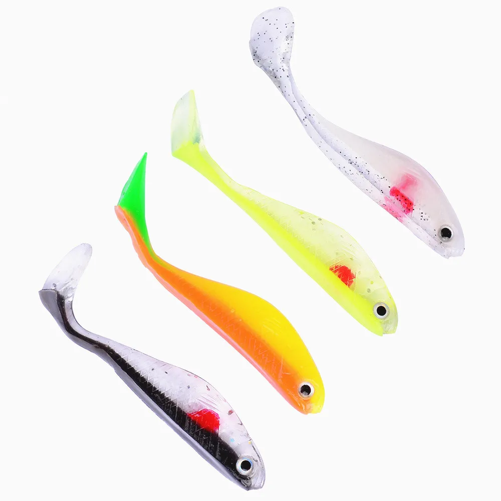 

1 Pcs 88mm/5g 4 Colors 3D Eye Artificial Soft Lure Wobblers Fishing Lures Easy Shiner Swim Baits Silicone Carp Winter Fishing