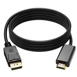 1,8 м/6FT DP к HDMI переходника DisplayPort-HDMI Кабель-адаптер конвертер для портативных ПК HDTV