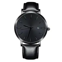 2018 Бизнес повседневные часы пара кварцевые аналоговые наручные часы Lover кожаный ремешок Relogio Masculino Reloj Hombre Saati креативный