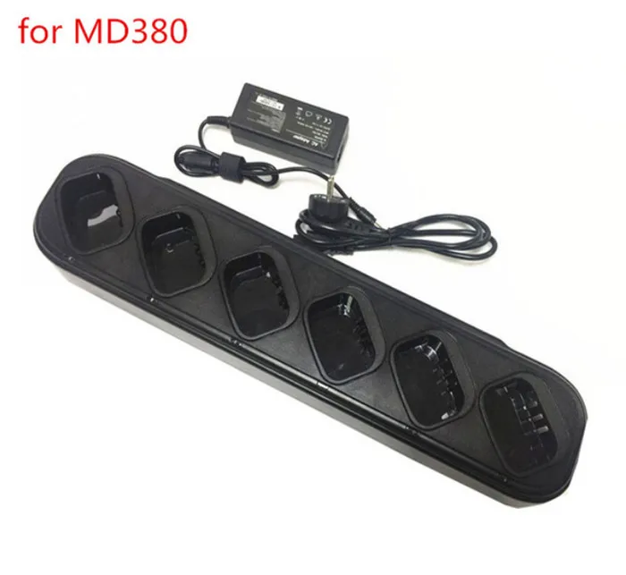 

6 y 1 cargador de 110-220 V for TYT MD380 MD280 walkie talkie