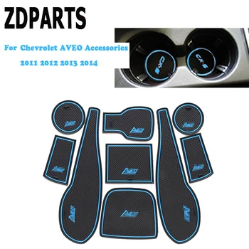 

ZDPARTS 1set Car Cup Mat Pad Covers For Chevrolet AVEO Accessories 2011 2012 2013 2014