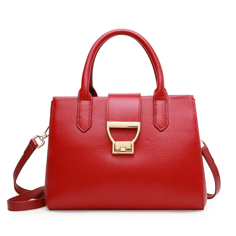 

Fashion Real Cow Leather Ladies HandBags Women Genuine Leather bags Totes Messenger Bags Hign Quality Female Office Bag #0911