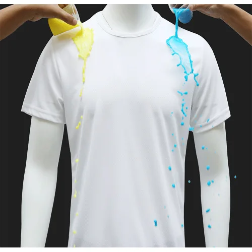 Нано технология футболка дышащая простая чистая гидрофобная Водонепроницаемая Мужская футболка с круглым вырезом фитнес быстросохнущая футболка Топы тройники