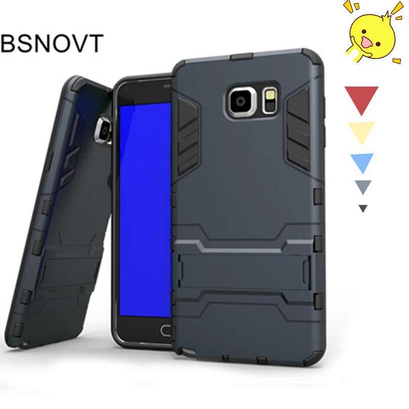 

For Cover Samsung Galaxy Note 5 Cover Silicone + Plastic Kickstand Case For Samsung Galaxy Note 5 Case For Samsung Note5 N9200