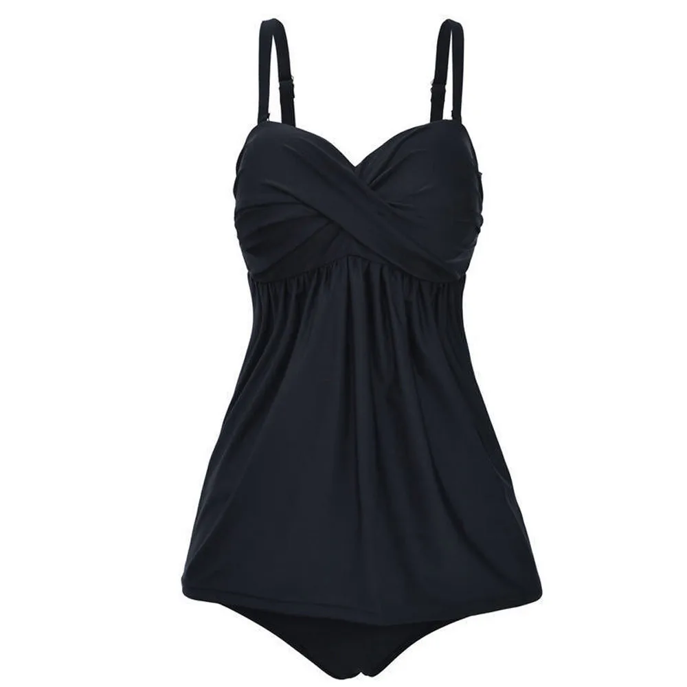 

bikini 2019 Women Tankini Sets With Boy Shorts Ladies Plus Size Swimwear swimsuit women bathing suit sexy two pieces bikini set