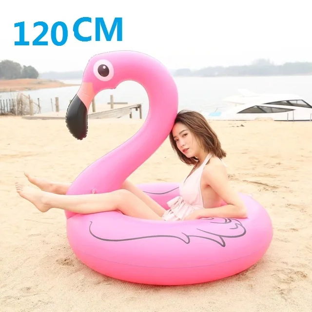 Diamante gigante anel de natação flamingo unicórnio