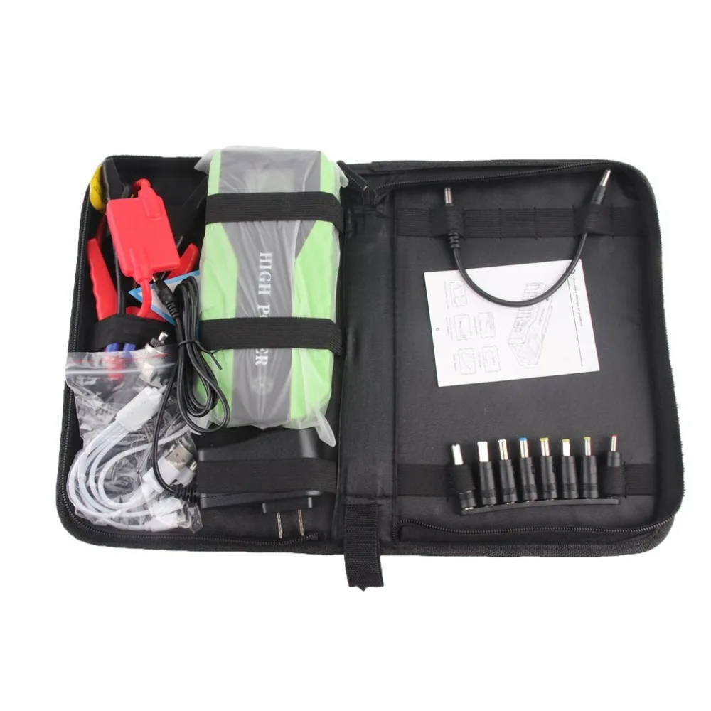 

12V 82800mAh Dual USB Output Car Jump Starter Portable Car Charger With Flash Light Battery Power Bank Emergency Power Supply