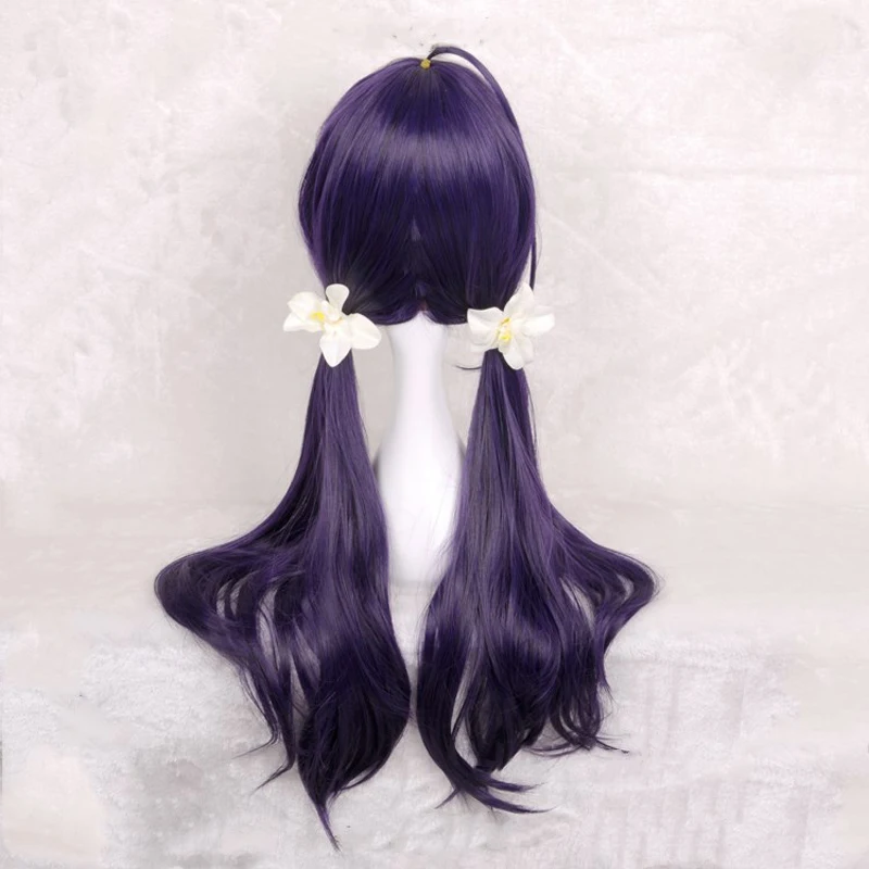 Halloween Bungou Stray Dogs Kyouka Izumi Dark Purple Long Straight Synthetic Hair for Adult